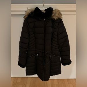 Laundry Faiz Fur trimmed winter coat